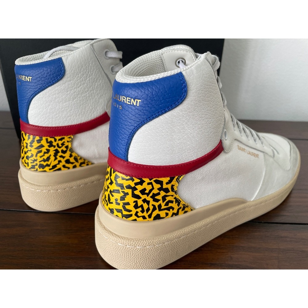 Saint Laurent 669430 Venice lace-up high top Sneaker Shoe, EU 42 - Picture 2 of 8